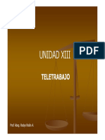 UNIDAD XIII - El Teletrabajo