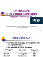 Kontrasepsi Oral Progestin (Kop) : Progestin-Only Pills (POP)