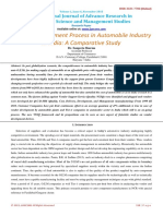 Vendor Development Process in Automobile Industry in India: A Comparative Study