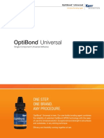 Optibond Universal: One Step. One Brand. Any Procedure