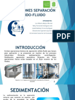 Operaciones Separación Sólido-Fluido