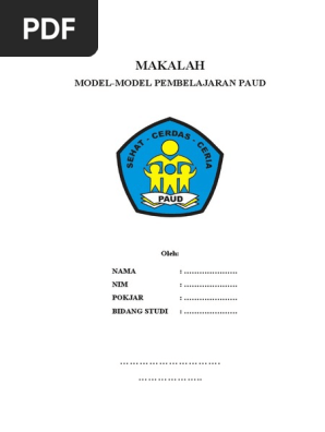 Makalah Model Model Pembelajaran Paud