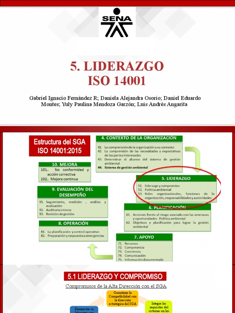 Item 5 LIDERAZGO ISO 14001 | PDF | Entorno natural | Business
