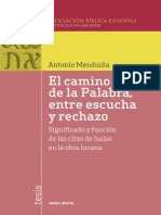 El Camino de La Palabra, Entre Escucha y Rechazo PDF