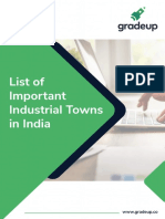 Important Industrial Towns in India