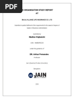 An Organisation Study Report AT: Bajaj Allianz Life Insurance Co. LTD