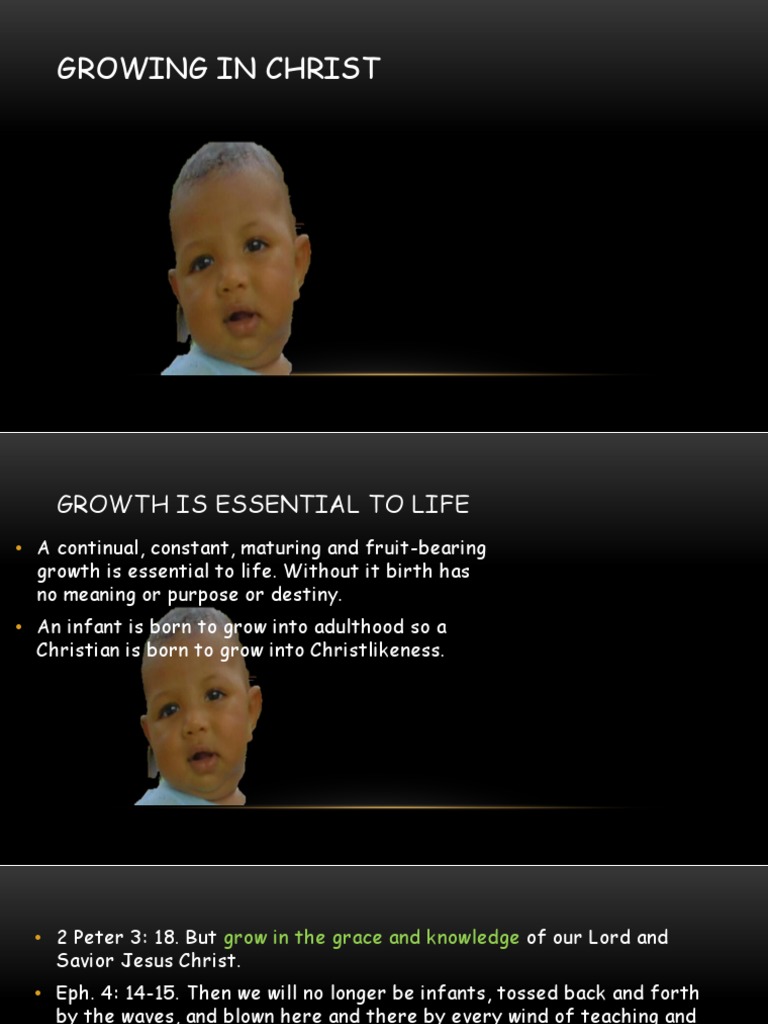 Growing in Christ: Essential Spiritual Growth | PDF | Jesus | Christian ...
