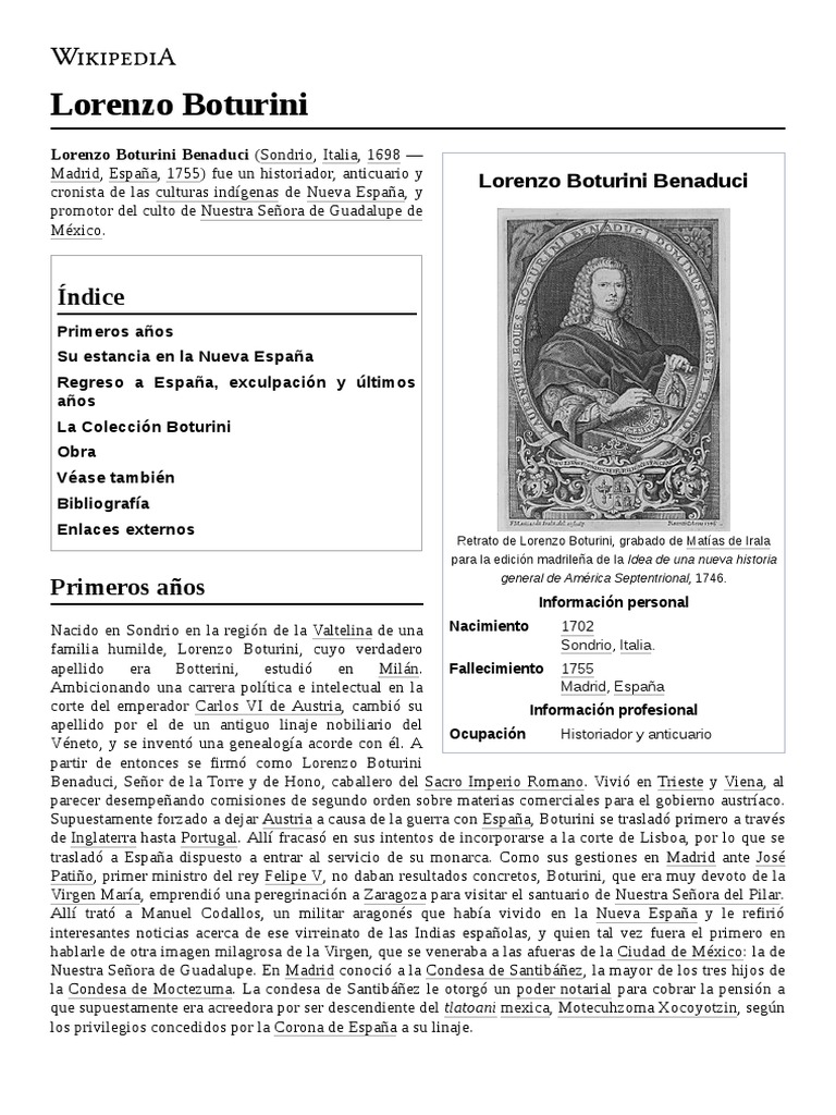 Lorenzo Boturini PDF