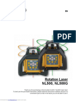 NL500, NL500G: Rotation Laser