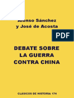 Debate Sobre La Guerra Contra China - Alonso Sánchez y Jose Acosta
