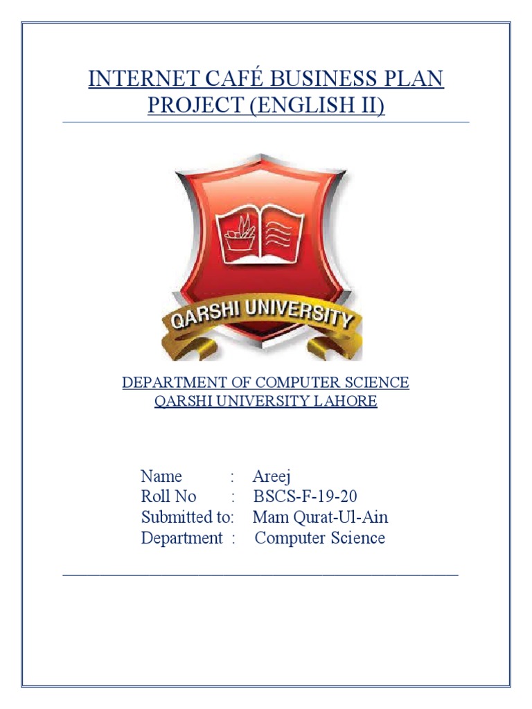 Cafe Business Plan Project PDF Coffeehouse