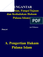 Pengertian, Fungsi, Tujuan Dan Kedudukan Hukum Pidana Islam