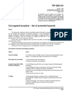 0301-01 Corrugated Boxplant List of Potential Hazards