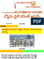 Vyoma 22nd March Current Affairs PDF