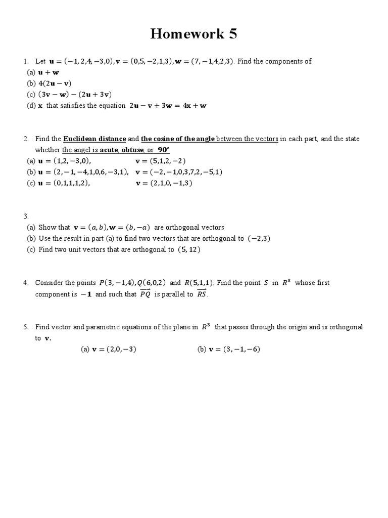 Homework 5 PDF | PDF