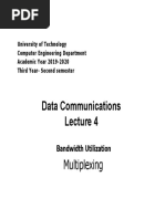 Data Communications: Multiplexing