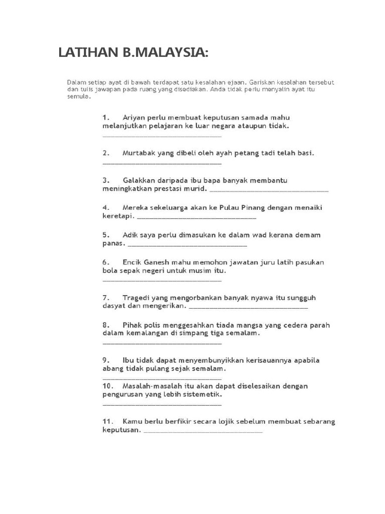 Modul Lengkapkan Ayat Ayat Di Bawah Dengan Kata Kerja Pasif Yang Betul Membina Ayat Menulis Dialog A Tulis Ayat Tanya Yang Pdf Document
