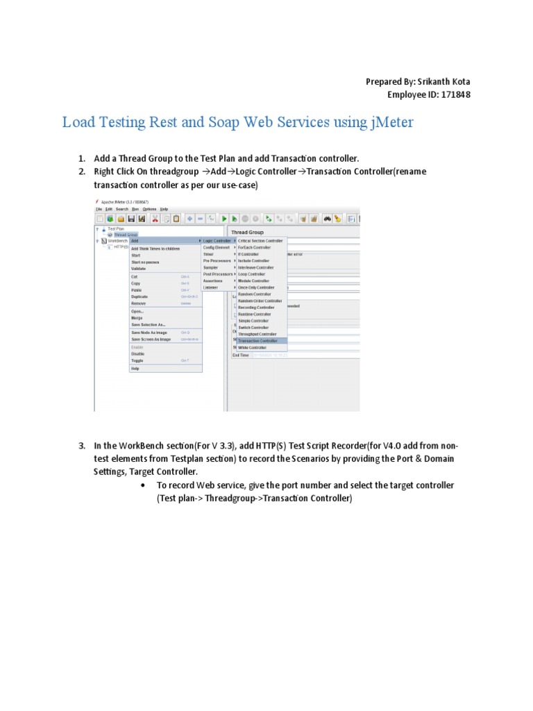 Web Services Testing in Jmeter | PDF | Computers