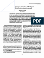 Self-Complexity As A Cognitive Buffer Against Stress-Related Illness and Depression