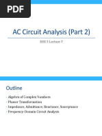 AC Circuit Analysis (Part 2) : EEE 3 Lecture 7