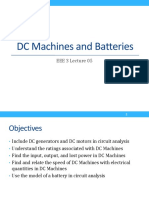 DC Machines and Batteries: EEE 3 Lecture 05
