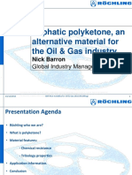 Aliphatic Polyketone, An Alternative Material For The Oil & Gas Industry