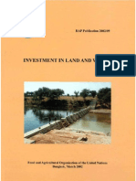 Investment in Land and Water