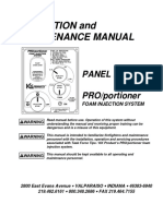 Operation and Maintenance Manual: Panel Mount PRO/portioner