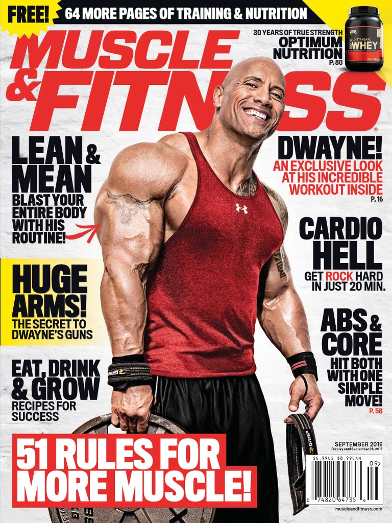 Muscle & Fitness USA September 2016 PDF PDF Sports Leisure