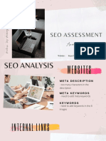 SEO Assessment - Analysis & Plan