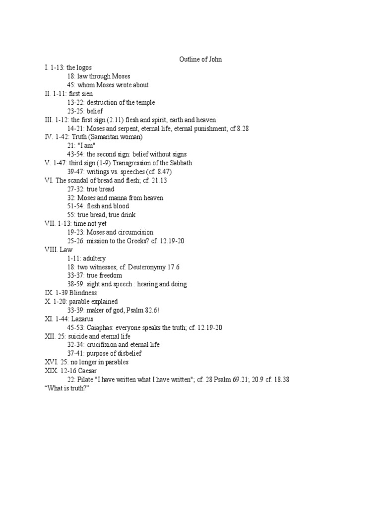 outline-of-the-gospel-of-john-by-seth-benardete