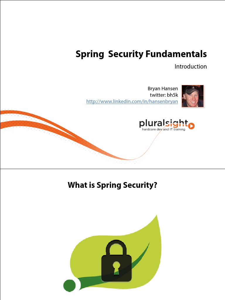 Spring Security Fundamentals Overview | PDF | Computers