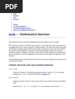 Mathematical Functions: Number-Theoretic and Representation Functions