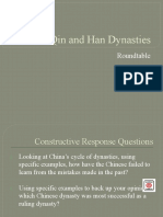 The Qin and Han Dynasties: Roundtable