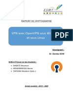 Rapport Final de Projet de Cryptographie: Installation Et Configuration D'une Solution OPENVPN Sous Windows Et Sur Linux