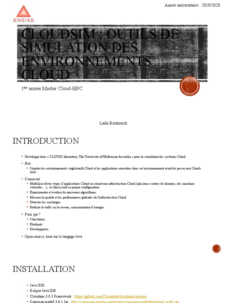 CloudSim : Simulation d'environnements Cloud | PDF | Centre de données ...
