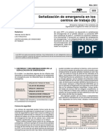 Señalización de Emergencia en Los Centros de Trabajo (II) : Redactora