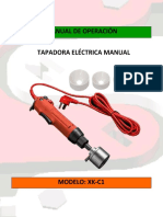Manual de operación tapadora eléctrica XK-C1