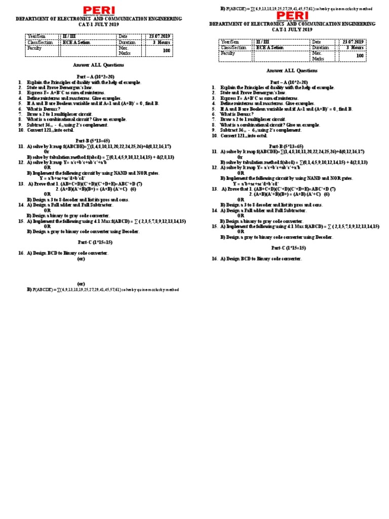 cat-1-july-2019-cat-1-july-2019-pdf-computer-architecture-digital