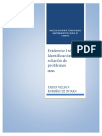 Evidencia: Informe Identificación y Solución de Problemas: Fabio Nelson Rodríguez Duran