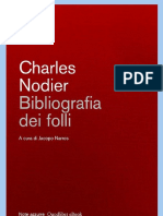 Bibliografia Dei Folli - Charles Nodier