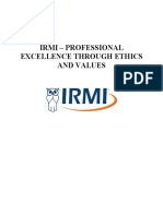 IRMI-Professional Excellence Through Ethics and Values V1