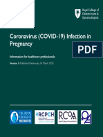 Coronavirus (COVID-19) Infection in Pregnancy: Information For Healthcare Professionals