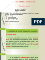 Capitalul Social, Capitalul Educațional Și Comunitatea - Pedagogie