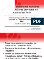 MONITOREO Y EVAL - MEProyectosCARITAS