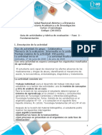 Formato Guia de actividades y Rúbrica de evaluación - Fase 2 - Fundamentación