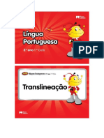 Translineação Port 2º Ano