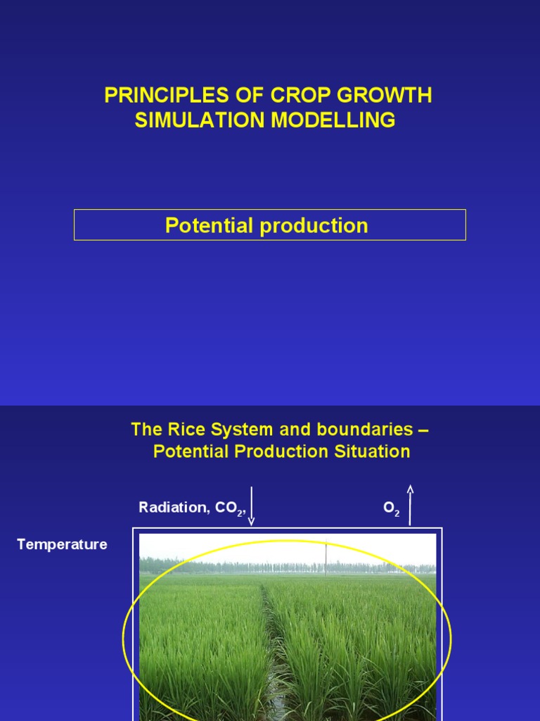 Principles of Crop Growth Simulation Modelling | PDF | Carbon Dioxide ...