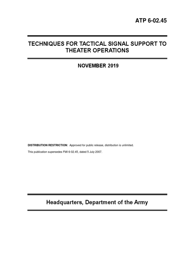Atp6 02 45 | PDF | Channel Access Method | Bandwidth (Computing)