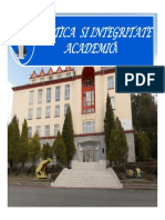 Prezentare 1 - Etica Si Integritate Academica PDF